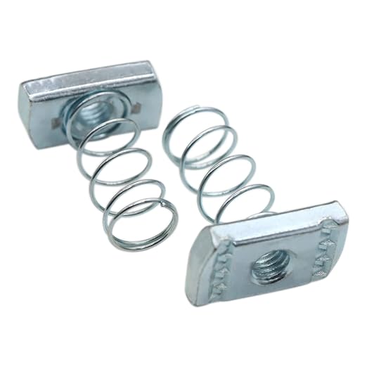(100) Strut Channel Nuts, 3/8-16 Spring Channel Nuts with Zinc Electroplate Finish, Long Spring Nuts Great for Use with Strut Channel (100 Pack)