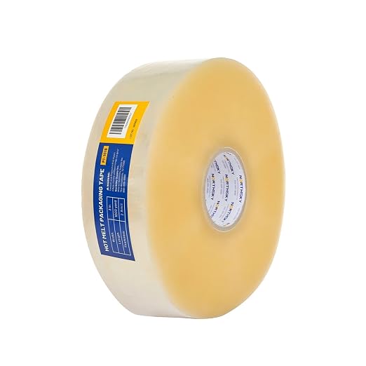 Northsky Hot Melt Packaging Tape, 1000 Yard x 3 Inch Industrial Packing Tape Roll, 2.6 Mil Clear Carton Sealing Tape with 3 Inch Core, Packaging Tape for Box Sealing, Shipping, Warehouse, Distribution