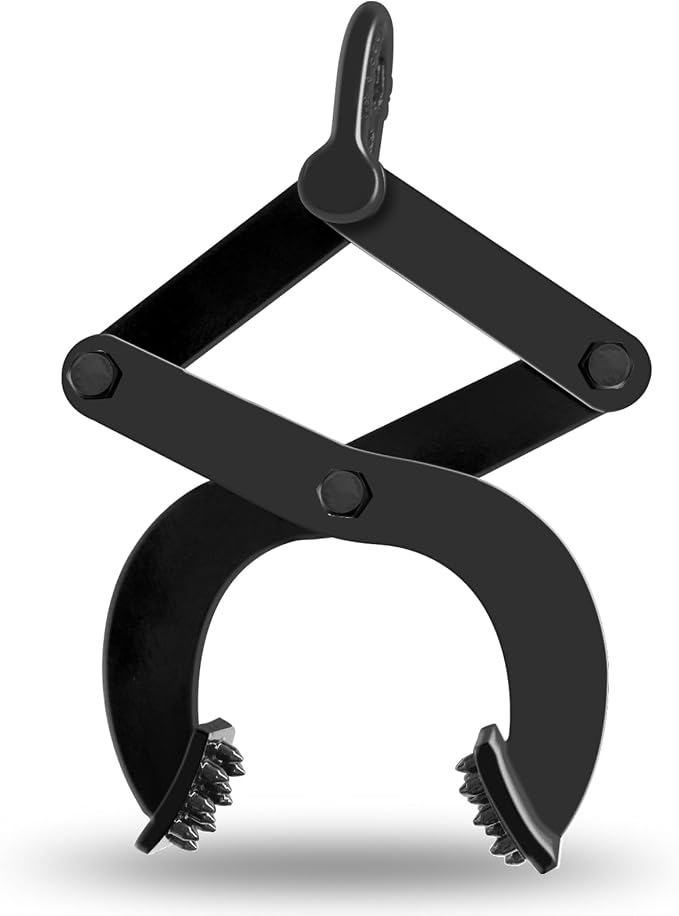 Pallet Puller Clamp 2200lbs 1 Ton Small Tree Puller Tool, Stump Puller, Pallet Grabber Black, Compatible with Chain/Strap with Hooks for Lifting/Pulling