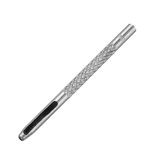 HARFINGTON Leather Round Hole Punch, 2mm Hollow Hole Puncher Cutter Carbon Steel Circle Hole Punching Cutting Tool for Belt/DIY Leather Craft