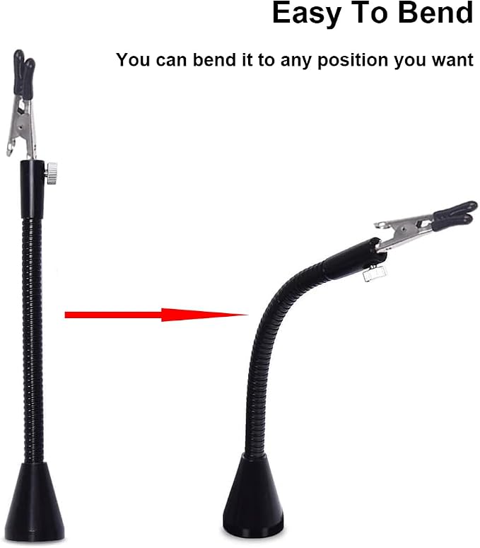 HZY Magnetic Helping Hands Third Hand Tool 2 Flexible Metal Arms Alligator Clips Strong Magnet Base for Automobile Electronics Soldering Jewelery Painting Art Crafts Hobby,15cm+30cm