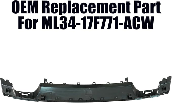 Front Bumper Skid Plate Lower Molding Trim Valance For Ford F150 2021 2022 2023 2024 OE Replacemnet ML34-17F771-ACW (Matte Black)