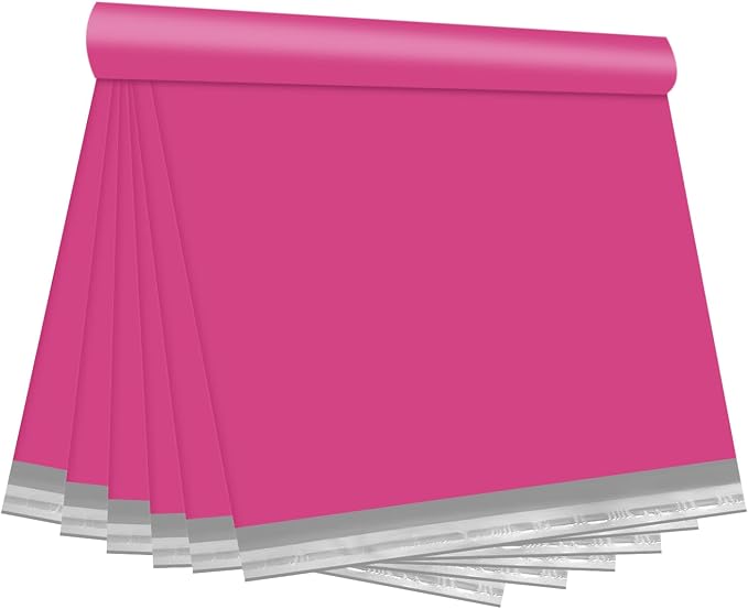 Pink Poly Mailers 24x24 Inch, 200 Pack | Self-seal shipping bags with secure adhesive; for resellers, apparel, bedding, blankets, and regular shipping