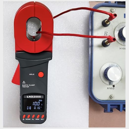 0.01‑200Ω Clamp Grounding Resistance Meter Handheld Digital Ground Earth Resistance Tester Testing Device