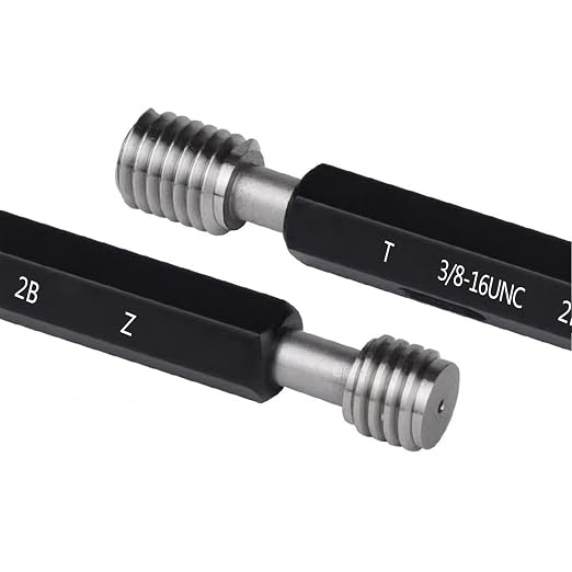 Tools Thread Plug Gauge 3/8 16UNC 2B, Double Ends Thread Plug Gage Unified Thread Gage 1pcs