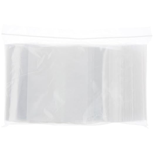 Plymor 6" x 9" (Pack of 500), 4 Mil with White-Block Heavy Duty Zipper Reclosable Plastic Bags