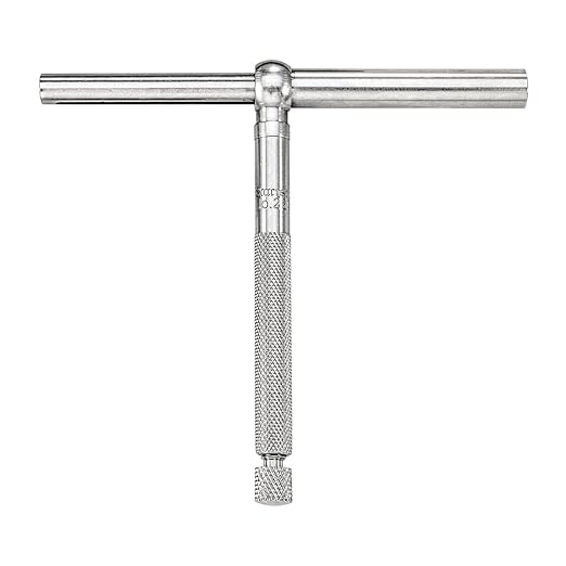 Starrett Telescoping Gage with One Arm - Ideal for Determining True Size of Holes, Slots and Recesses - 2-1/8" - 3-1/2" Range, 2-3/8" Handle Length - 229D