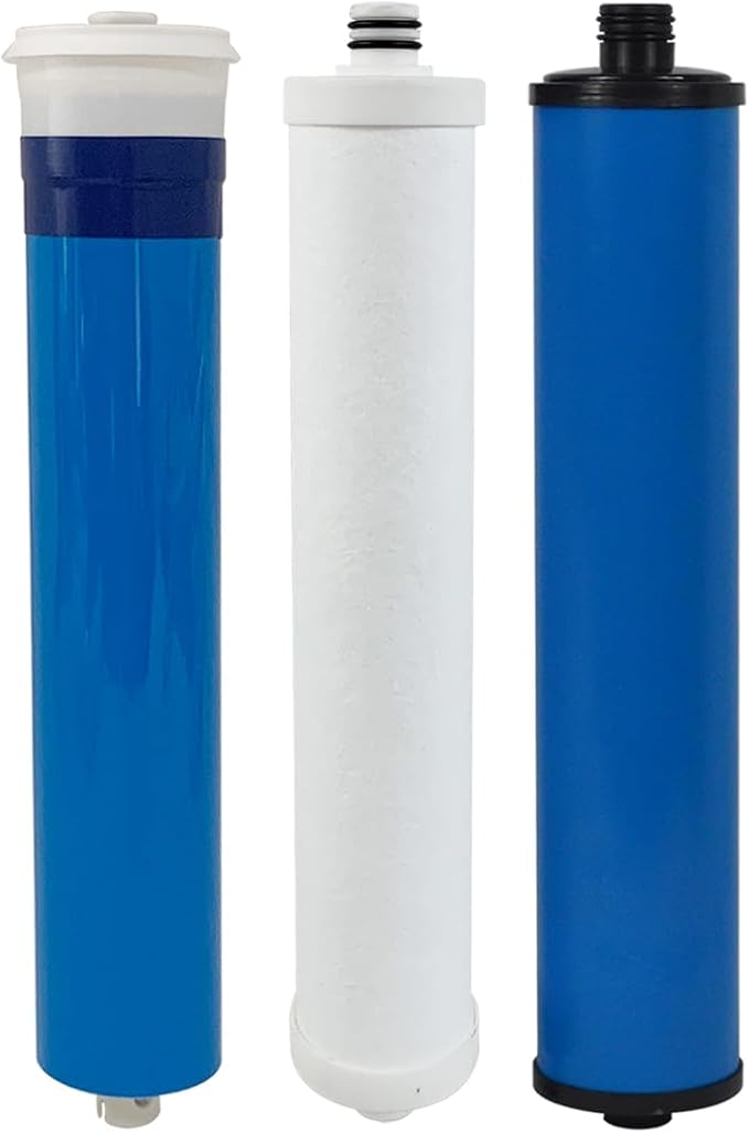 Replacement Filter Set With Membrane 14gpd Compatible with Microline CTA-3 and RayneClear Model Reverse Osmosis Drinking Water System, include S7011, S7025 and S1224RS