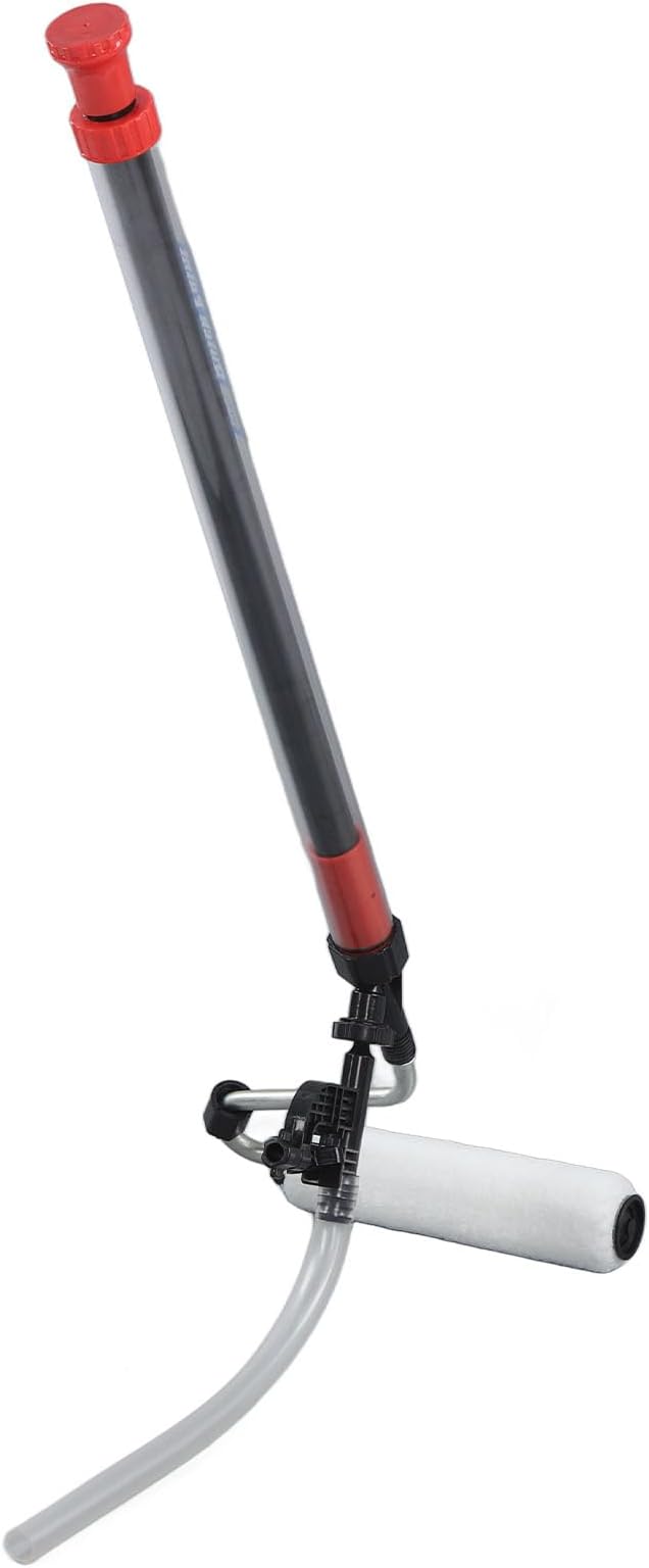 Automatic Suction Paint Roller Brush, Paint Stick Roller No Drip Continuous Painting Roller Self-Feeding Design for Smooth Semi-Rough Walls Includes Wool Roller PVC Rod