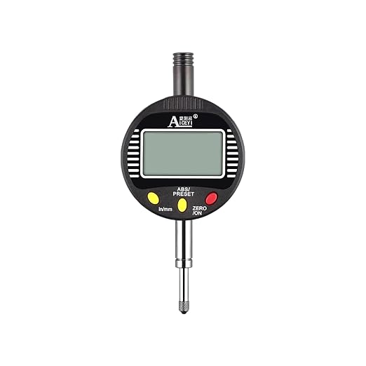 Digital dial Gauge, with a Range of 0-0.5in/12.7mm and a Digital Indicator Accuracy of 0.01mm/0.0005 "Metric and Imperial Measure Tool Electronic Dial Gauge