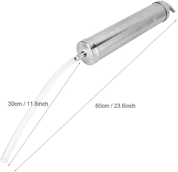 Suction Gun 500cc Fluid Transfer Hand Pump Aluminum Alloy for Oil Grease Extractor Automotive Use