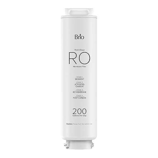 Brio RFCLCTPOU60 Replacement Multi-Stage RO Membrane Filter for Brio Q60 Sparkling Series 4 Stage Reverse Osmosis Countertop Water Dispenser Model: CLCTPOU60UVRO1