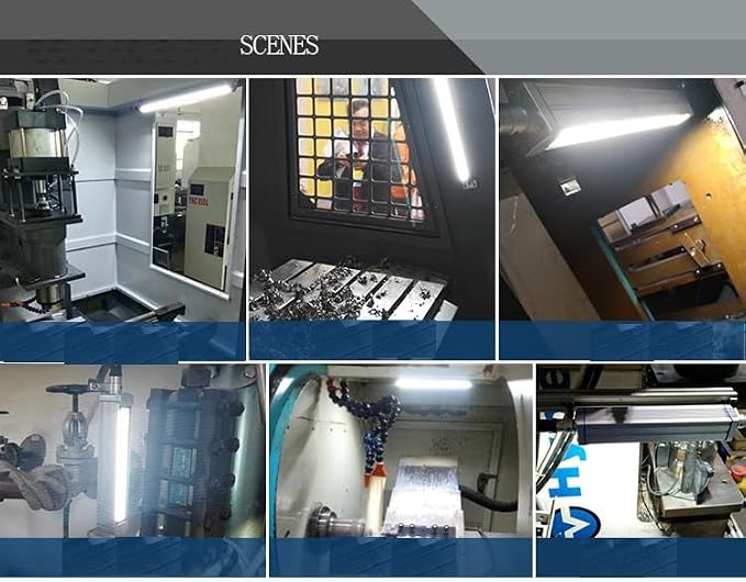 Industrial/Machine LED Tube Light, 20W 110-220V IP67 Explosion Proof Lamp CNC Machine Interner Lighting White Light (20)