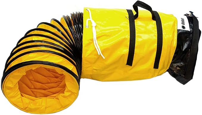 OdorStop Flexible Duct in Various Sizes and Lengths with Connecting Belt, 14-in by 25-ft