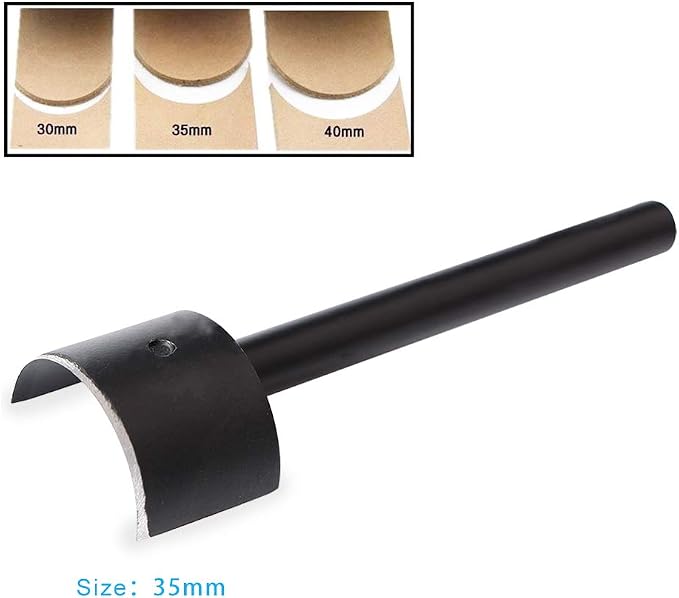 DIY Leather Craft Half-Round Cutter Punch Arc-Shaped Punch Strap Tools for Belt Strap Wallet Bag End(15.20.25.30.35.40.45 mm)