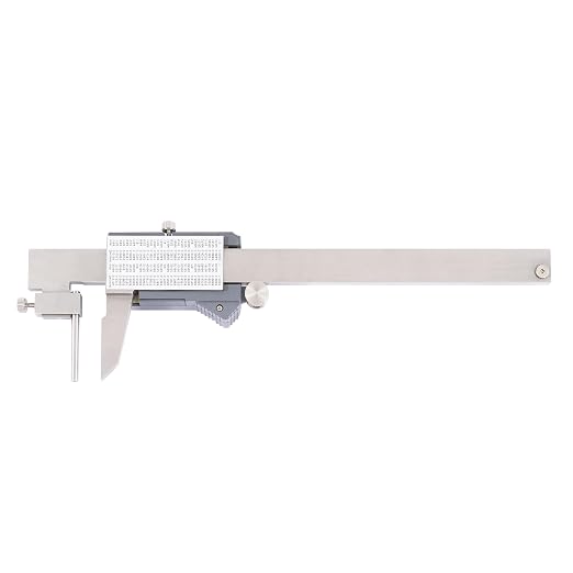 Digital Tube Thickness Caliper 0-150mm / 0-6" | IP54 Coolant & Fluid Resistant, ±0.02mm Accuracy, 0.01mm/0.0005" Resolution, Locking Dial for Measured Value Fixation