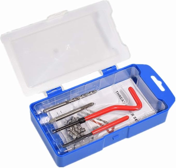 M5 X 0.8 Thread Repair Kit, Metric Helicoil Kit with HSS Drill Bit, 20PC Wire Thread Inserts