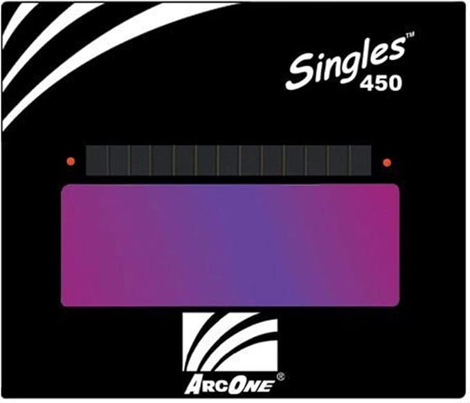 ArcOne S450-9 Horizontal Single Auto-Darkening Filter for Welding, 4 x 5", Shade 9
