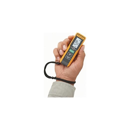 Fluke 417D Laser Distance Meter | One-Button Operation: Point-and-click design instantly takes single or continuous distance measurements .