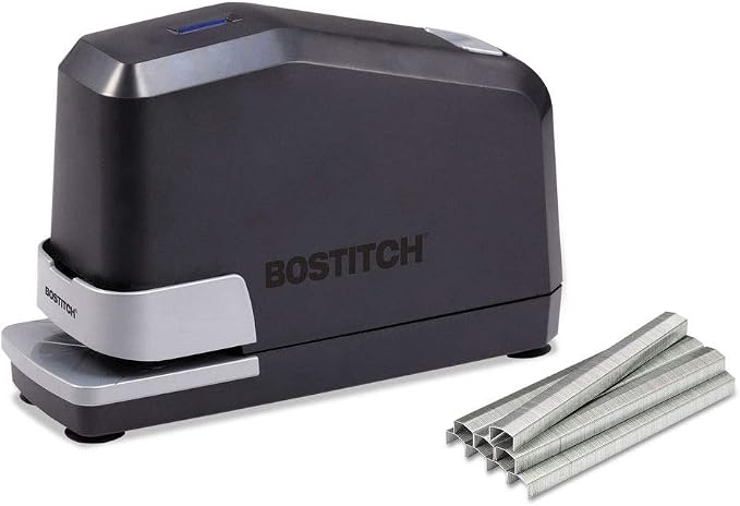 Bostitch Office Impulse Heavy Duty Electric Stapler Value Pack,45 Sheet Capacity,Includes 5,000 Staples & Staple Remover,No-Jam,Faster Stapling,Black,(Pack of 6)