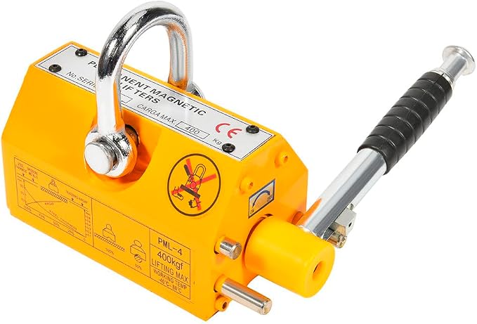 SCITOO 880LB Steel Magnetic Lifter Heavy Duty Crane Hoist Lifting Magnet 400 KG