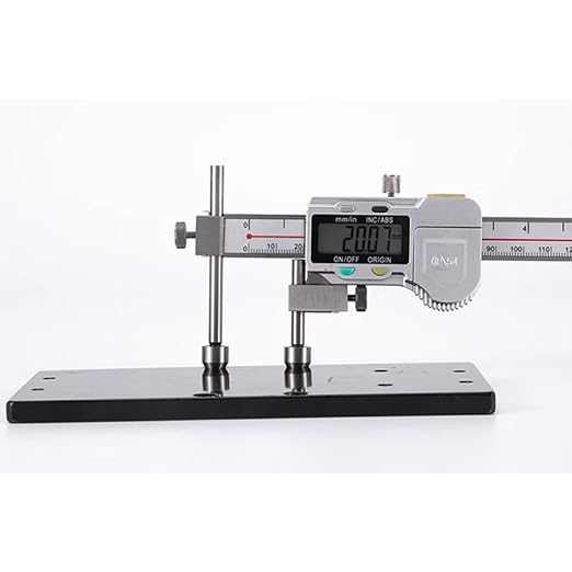 Digital Offset Centerline Caliper Hole Distance Vernier Caliper Cone Probe Hole Center Distance Ruler Measuring Tool Stainless Steel Inch/MM (10-200mm)