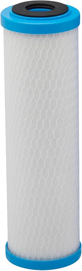 Pentair Pentek ChlorPlus Protect 10 Replacement Cartridge, 1 Micron Carbon Block, Reduces PFOA, PFOS, Chlorine and Chloramine, NSF/ANSI 53 Certified, 10-Inch Undersink, 5.13" x 12.23"
