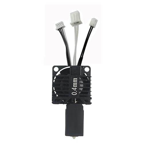 X1 Carbon, X1, X1C 0.4mm Nozzle Kit,Bamboo Lab Hotend Complete Kit for X1 Series 3D Printer, Full Assembly Hardened Steel Hot End with Fan, Thermistor, Ceramic Heater for Bambu Lab