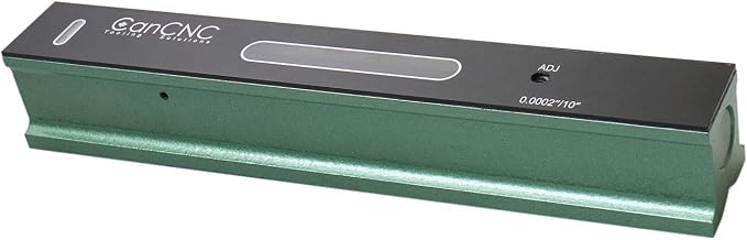Accusize Industrial Tools 12 inch Professional Master Precision Level in Fitted Box, Accuracy 0.0002''/10'', S908-C612 | 0.0002"/10" Accuracy, V-Grooved Base, Cross Test Vial, Cast Iron, B: 1.830", C: 1.574", D: 1.890", S908-C612