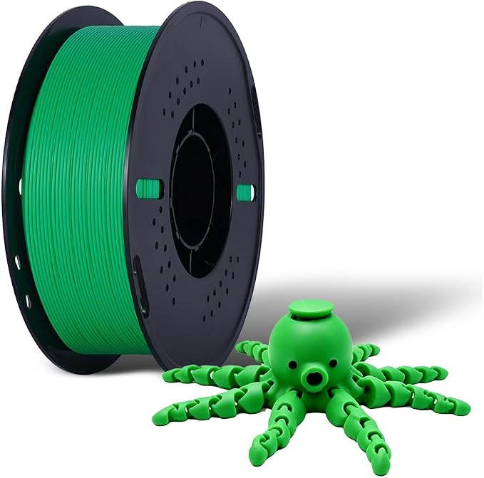 Kingroon PLA 3D Printer Filament, Dimensional Accuracy +/- 0.02 mm, 1 kg Spool(2.2lbs), 1.75 mm，Green