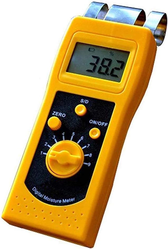 Concrete Moisture Meter Tester Walls Tiles Ground Floor Gypsum Board Marble Mud Cement Glass Brick Moisture Meter Analyzer with Measuring Range 0 to 50%