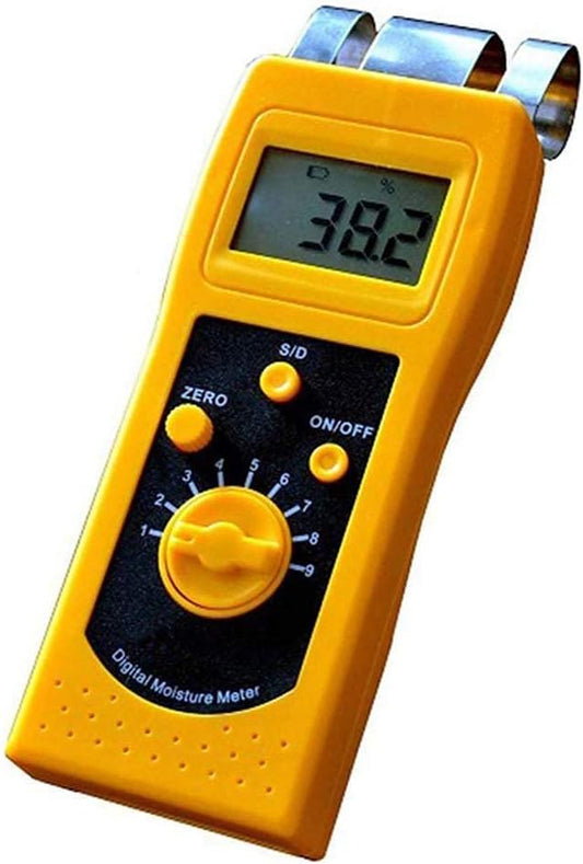 Concrete Moisture Meter Tester Walls Tiles Ground Floor Gypsum Board Marble Mud Cement Glass Brick Moisture Meter Analyzer with Measuring Range 0 to 50%