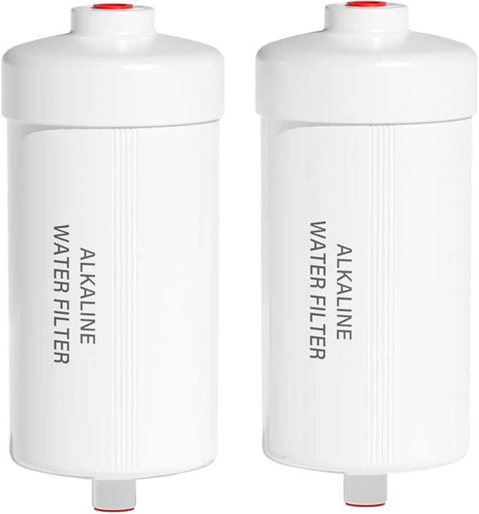 Purewell PH-2 White 3-Stage Alkaline Filter Elements, Additional filters for Berlkey® Black Activated Carbon Filters, Berlkey® and Purewell Gravity Filtration Water System, pH 8-9 (2 Pack, K Series)