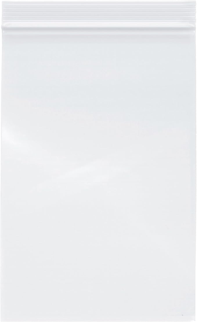 Plymor 6" x 9" (Pack of 100), 2 Mil Zipper Reclosable Plastic Bags