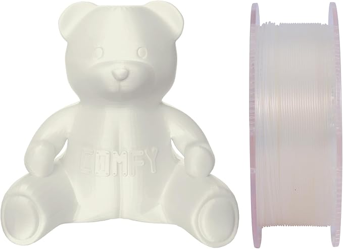 Certified Food Grade PLA+ 3D Printer Filament - CARBON by Comfy Materials - Lab Tested FDA Compliant Food Safe, 1.75mm, 1kg, Accuracy: +/- 0.02 (Semi-Transparent)