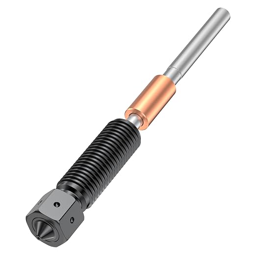 Creality K2 Plus Genuine E3D Obxidian High Flow Nozzle 0.4mm for K2/K2 Pro/K2 Plus/Creality Hi, Multi-Channel Design for Extreme Speed & Ultimate Wear Resistance