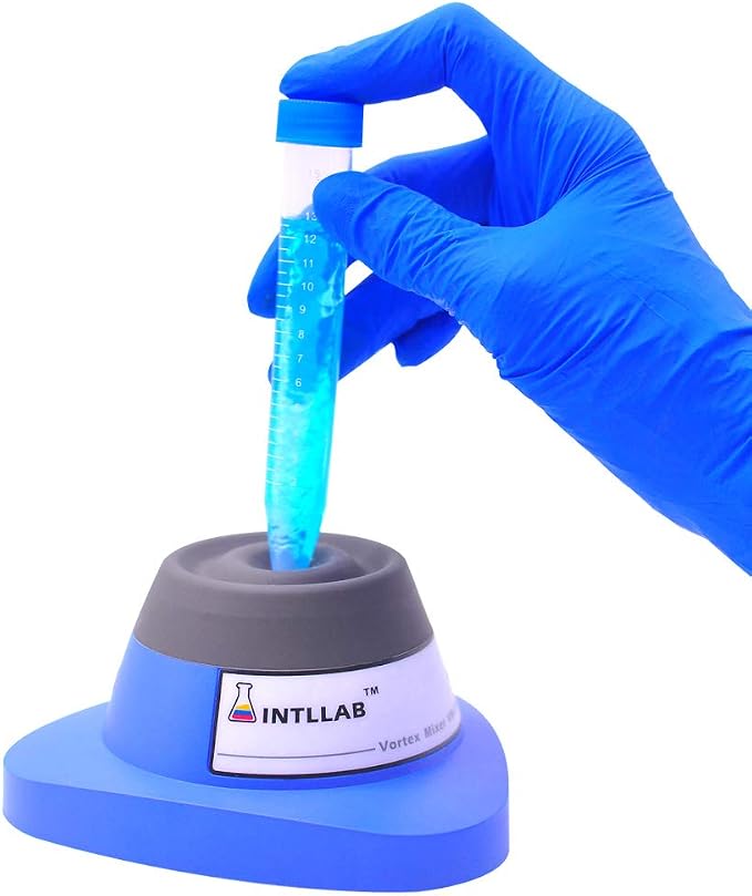 INTLLAB Lab Vortex Mixer, Touch Function Lab Vortexer, Gel Polish, Eyelash Adhesives, Acylic Paints, Test Tubes and Centrifuge Tubes