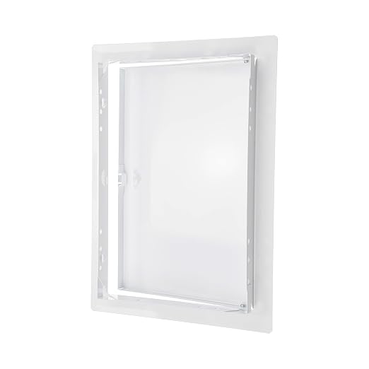 8" x 12" White Metal Access Panel - Wall Access Panel for Drywall - Hidden Wire Cover for Wall Covering Panels - Plumbing, Electricity, Heating Alarm, Bathroom, Dry Wall Hole Cover