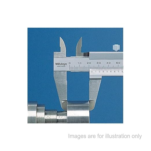 Mitutoyo 531-128 Vernier Calipers, Stainless Steel, for Inside, Outside, Depth and Step Measurements, Inch/Metric, 0"/0mm-6"/150mm Range, +/-0.0011"/0.03mm Accuracy, 0.001"/0.02mm Resolution, 40mm Jaw Depth | Stainless Steel