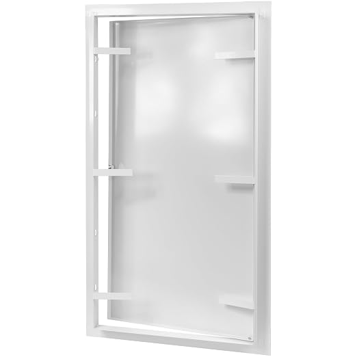 12" x 24" White Metal Access Panel, Service Shaft Door, Plumbing, Electricity Heating Alarm Wall for Drywall, Bathroom Services Hole Cover, Wall Covering