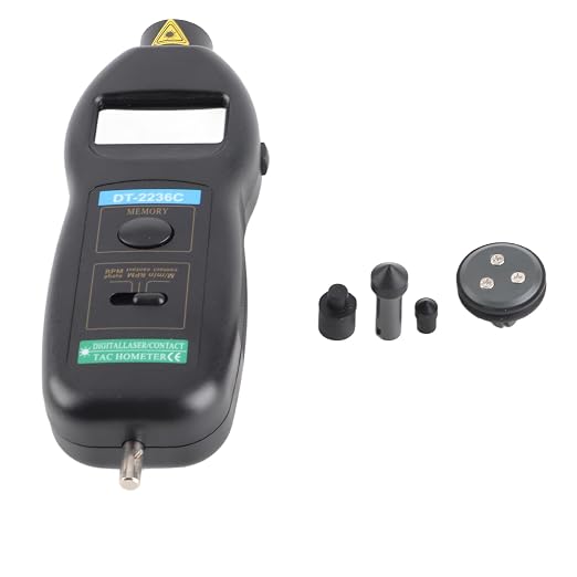 DT2236C Digital Photo Tachometer Pocket Rotation Speed Tester 0.5-19999 RPM Non Contact 2.5-99999 RPM