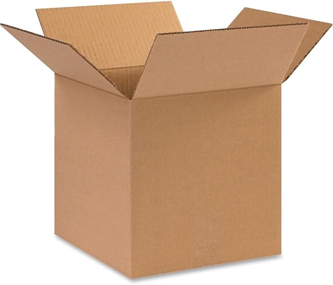 BOX USA Cube Shipping Boxes 12"L x 12"W x 12"H (25-Pack) - Corrugated Cardboard Box for Moving, Mailing, Packing, Packaging and Storage