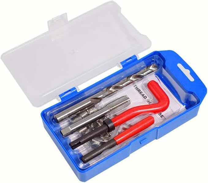 M14 X 1.5 Thread Repair Kit, Metric Helicoil Kit with HSS Drill Bit, 10PC Wire Thread Inserts