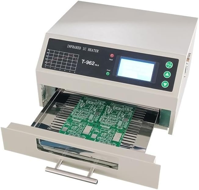 SPIRICH T962-V2.0 Intelligent Infrared IC Heater PCB Soldering Furnace Reflow Oven with Online Funtion and Exhaust Pipe