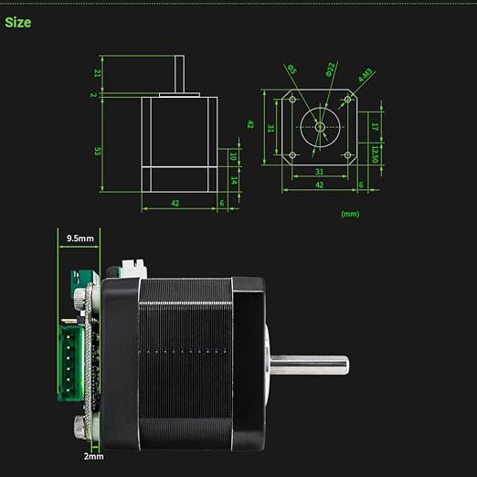 MKS SERVO42C NEMA17 Closed Loop Stepper Motor Driver Low Noise for CNC 3D Printer Prevent Losing Steps Compatible with Gen L SGen L SKR 2 / V1.4 Turbo BTT Octopus V1.1 Mainboard