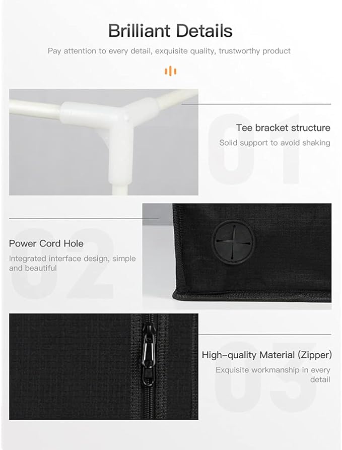 Creality 3D Printer Enclosure Fireproof and Dustproof Tent Constant Temperature Protective Cover Room for Creality Ender 3V2/Ender 3V2 Neo/Ender 3S1/Ender 3Pro/Ender 3 3D Printer