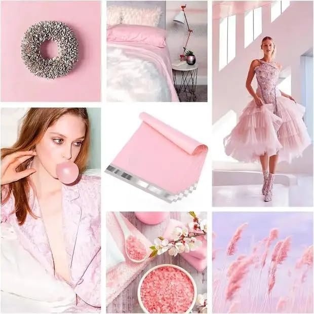 Metronic Poly Mailers 14.5x19 200 Pack, Strong Adhesive Shipping Envelopes for Clothing, Large Shipping Bags for Small Businesses, Waterproof Mailers Poly Bags for Shipping, Packages Bags Light Pink