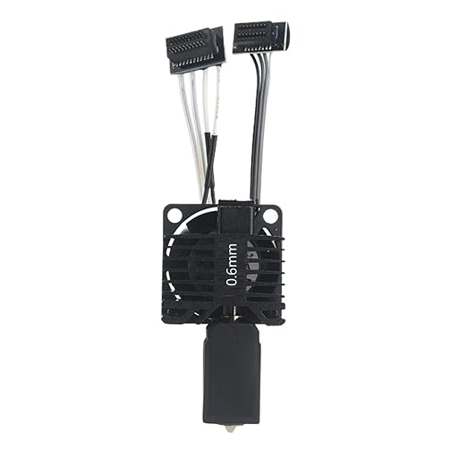 P1S/P1P 0.6mm Nozzle Kit,Bamboo Lab P1P, P1S Hotend Complete Kit for P1 Series, Full Assembly Hardened Steel Hot End with Fan, Thermistor, Ceramic Heater for Bambu Lab (P1 Series-0.6mm)