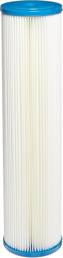 Hydronix SPC-45-2030 Pleated Water Filter Whole House Commercial Industrial Washable and Reusable 4.5" x 20" - 30 micron