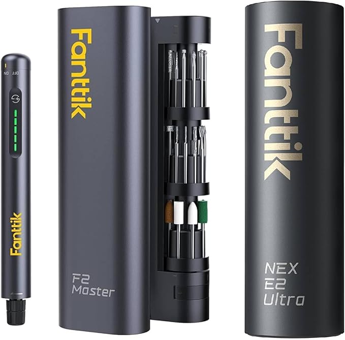 Fanttik F2 Master 4V Mini Cordless Rotary Tool Kit and E2 Ultra 3.7V Mini Electric Screwdriver